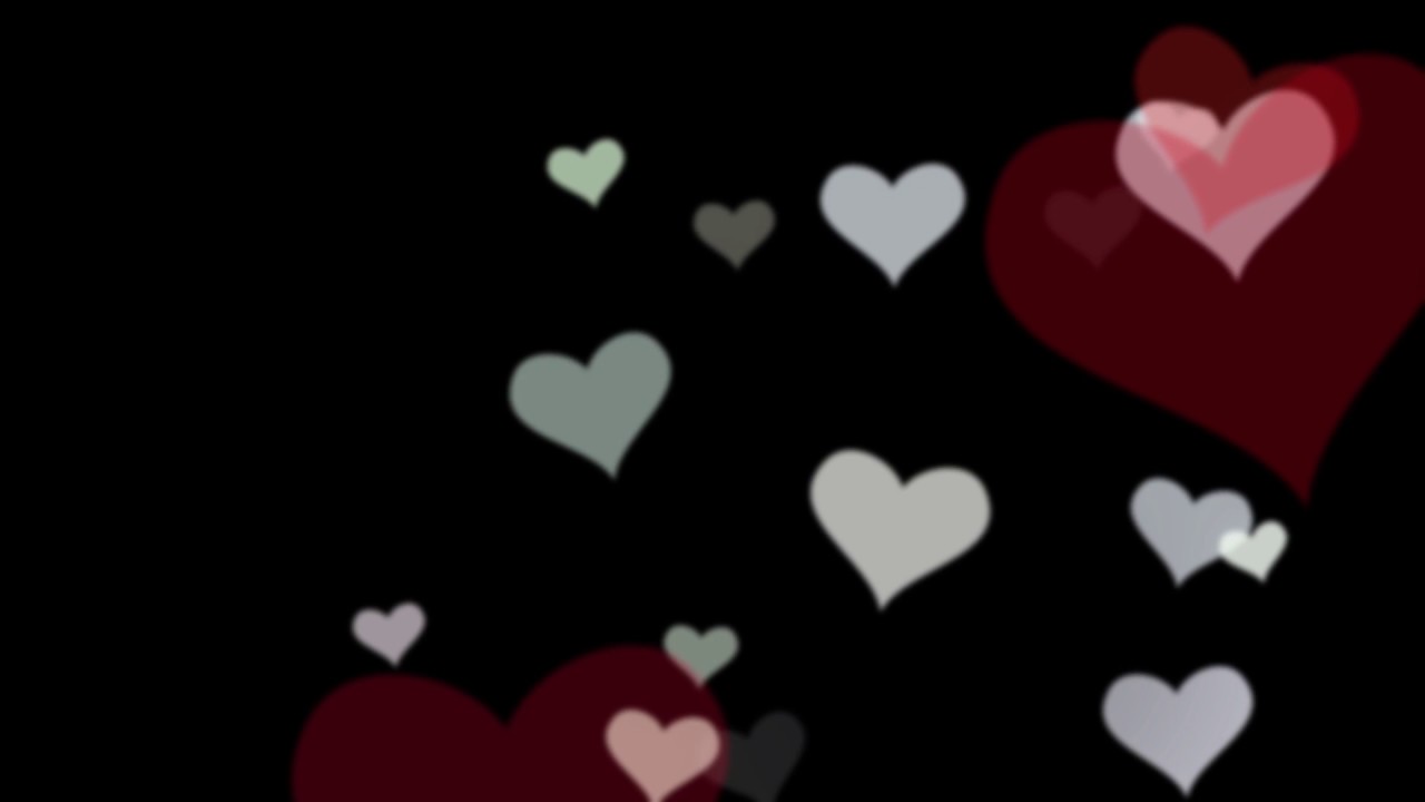Hearts Black Background - ANFX : ANFX